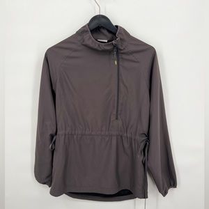 Split 59 Grey 3/4 Zip Drawstring Pullover Size L